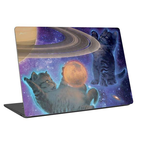 Vincent Hie Cosmic Kittens Universal Laptop 12in (9.8 x 6.8in) Skin